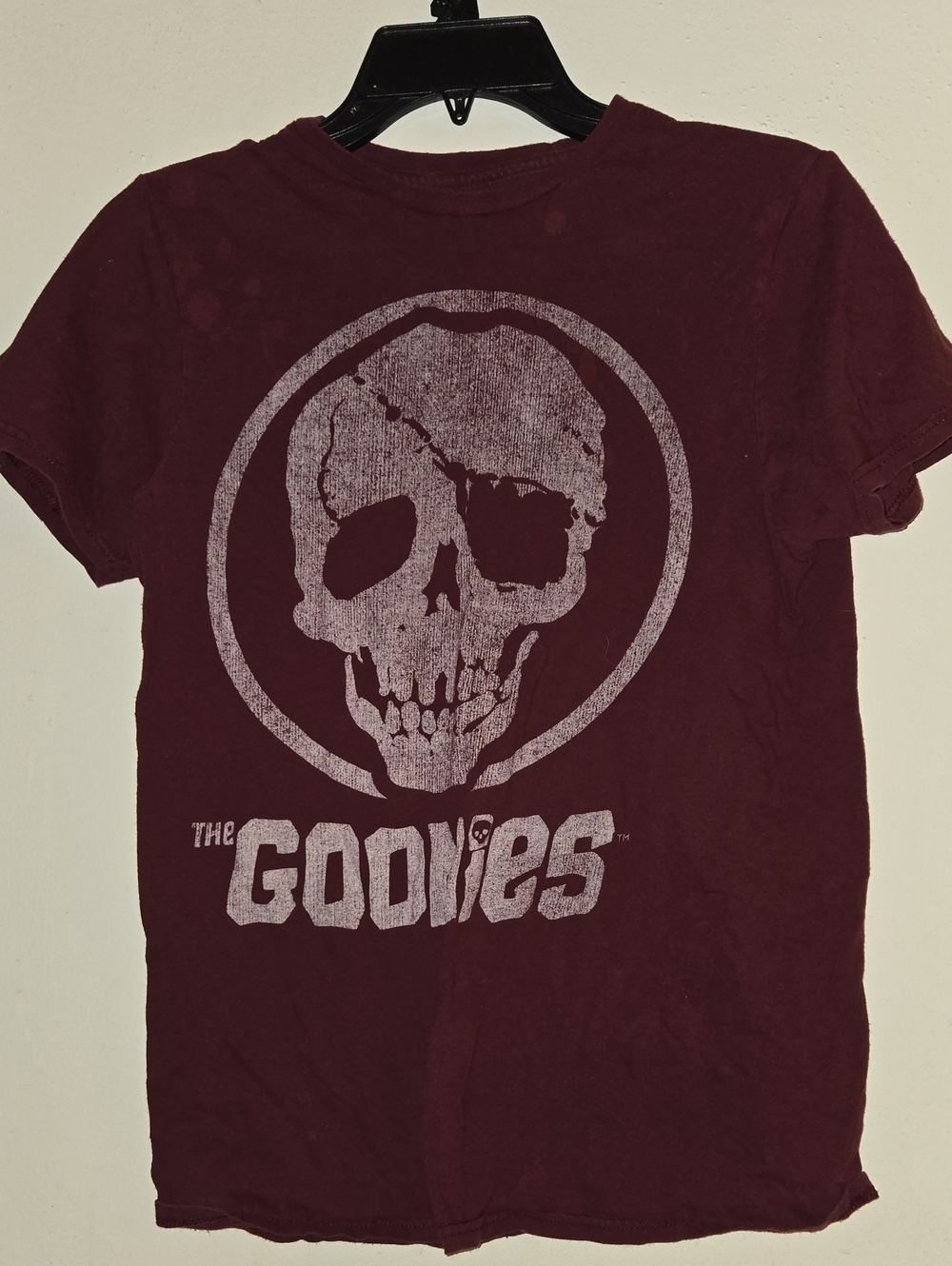 The Goonies Skull Logo Tee - Maroon